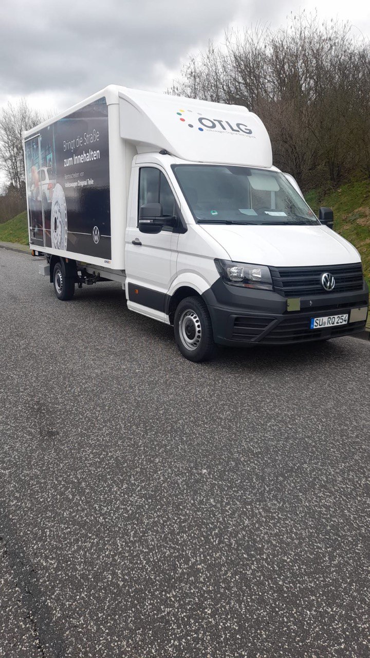 VW Crafter mit Kofferaufbau